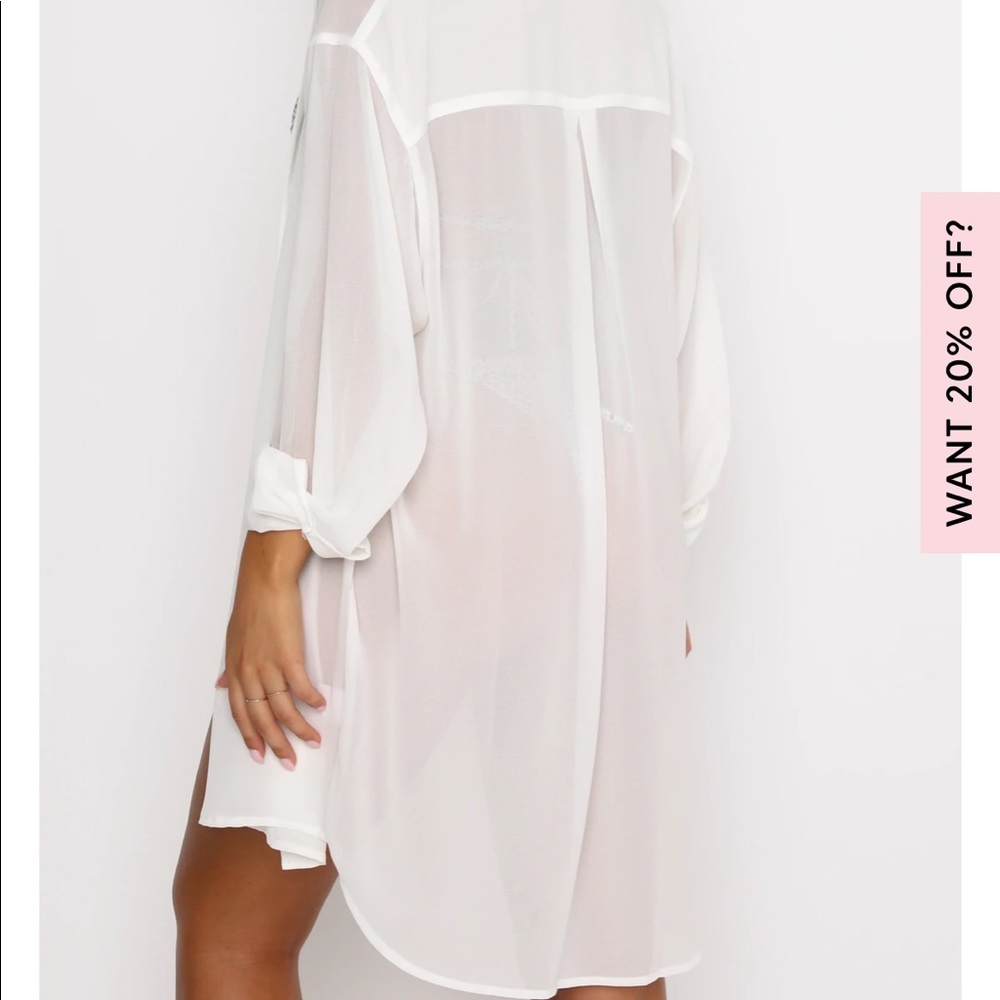 Over the top oversized white shirt - S/M